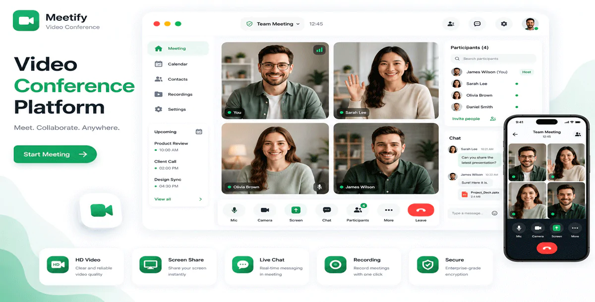 Professional Video Conferencing & Online Meeting Solution