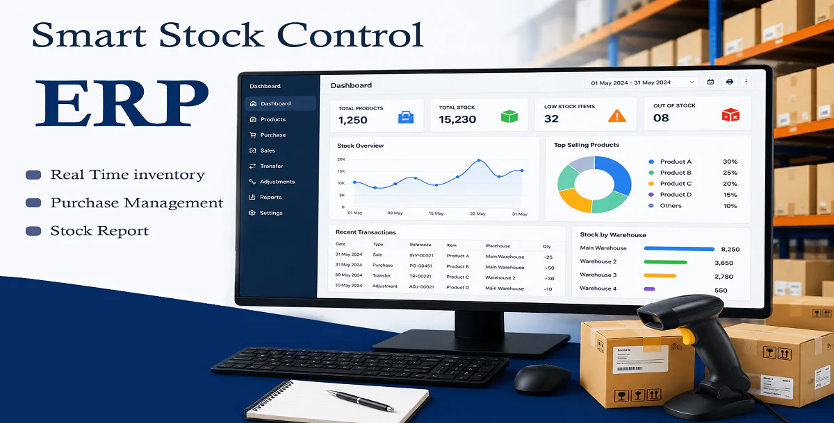 Inventory Control with Smart Stock Control ERP
